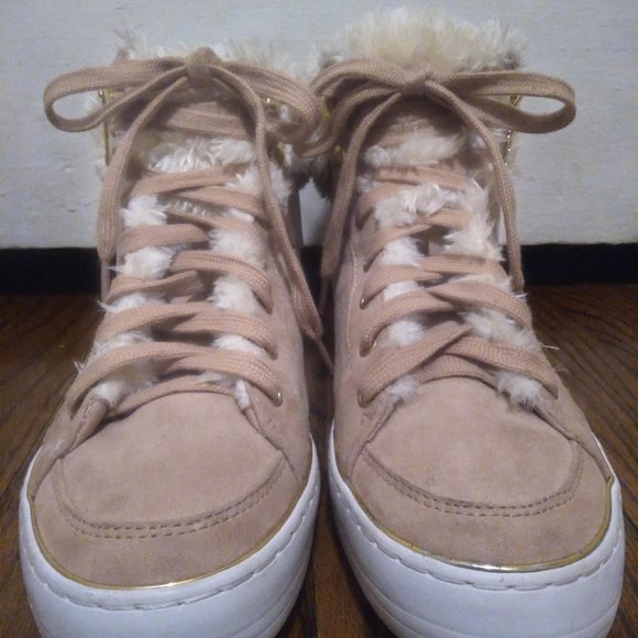 Guess Suede Fur Booties - Picture 1 of 6